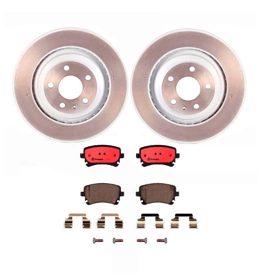 Audi Brembo Brake Kit - Pads and Rotors Rear (330mm) (Ceramic) 8E0698451P - Brembo 1535157KIT